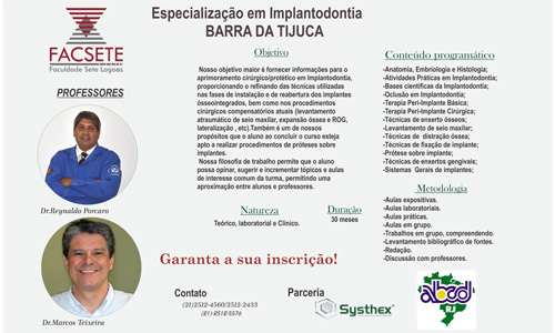 Curso de Especialização em Implantodontia - RJ
