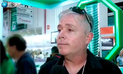 Durante Congresso 37° CIOSP. Dr. Paulo Almeida nos deu a honra de sua entrevista e nos conta a sua satisfação com os produtos Systhex.