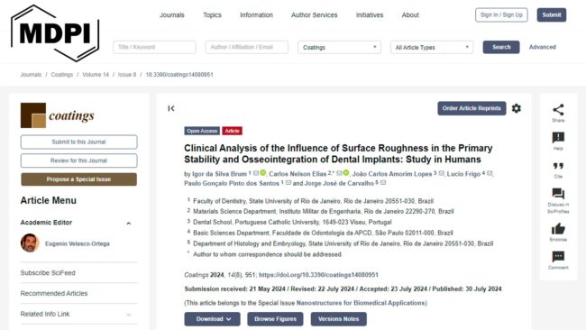 systhex-45-dias-osseointegracao-artigo-cientificio-mdpi-082024